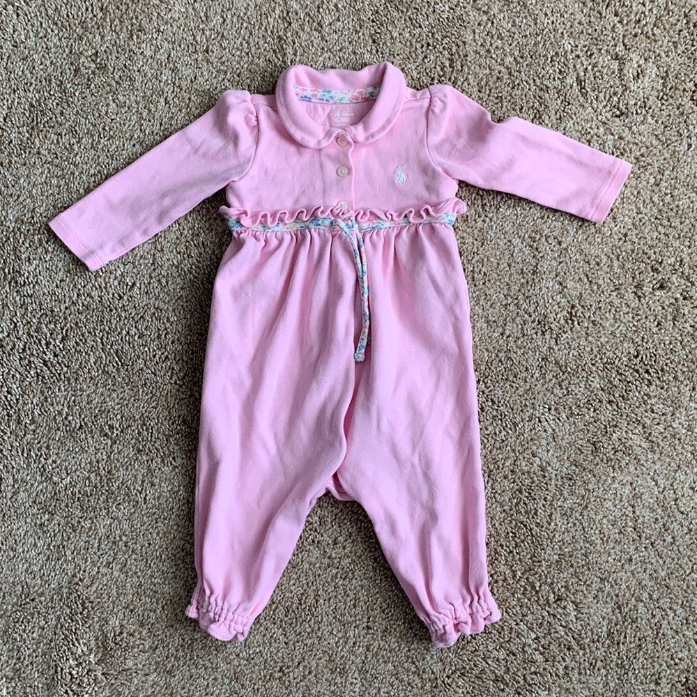 Pink Ralph Lauren Romper